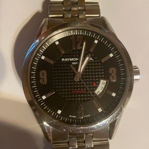 Raymond Weil freelancer steel grey black watch